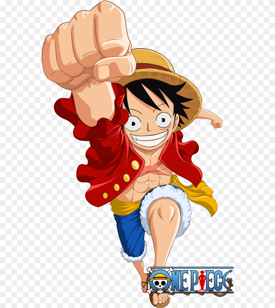 One Piece Luffy Whole Cake Island Clipart Download One Piece Luffy, Book, Comics, Publication, Body Part Png