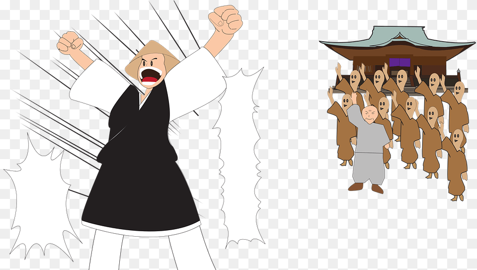 One Piece Monk Anime Vector Graphic On Pixabay Cartoon, Person, People, Book, Publication Png Image