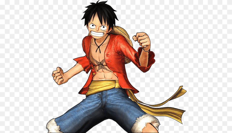 One Piece One Piece Anime Main Character, Book, Comics, Publication, Person Free Png Download