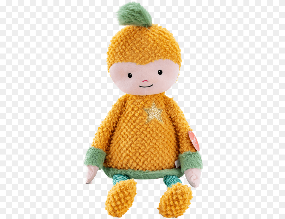 One Piece Plush Toy Cartoon Pineapple Shape Design Crochet, Doll, Teddy Bear Png