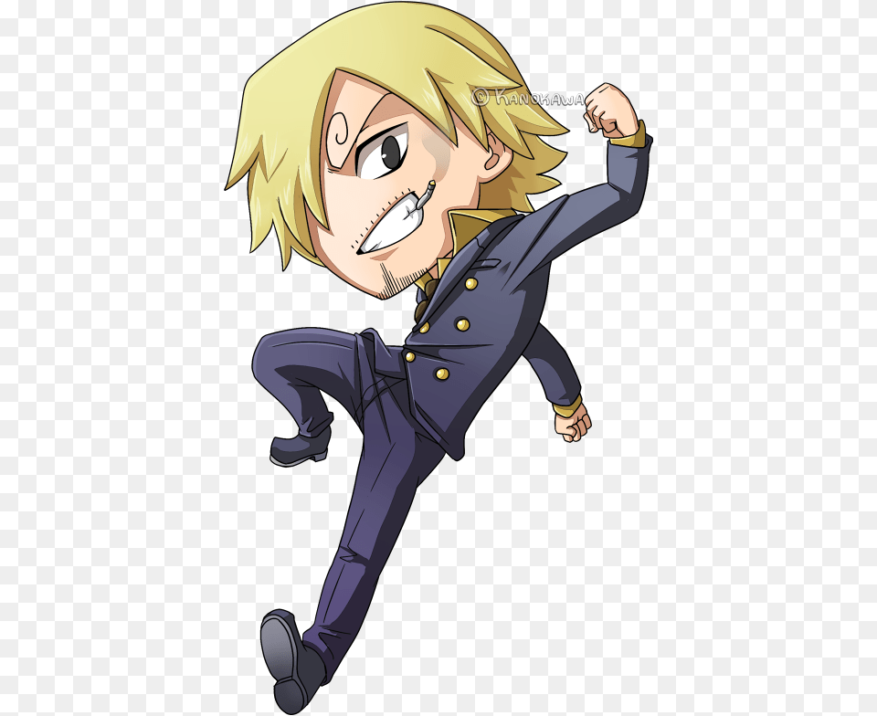 One Piece Sanji Chibi, Book, Comics, Publication, Adult Free Transparent Png