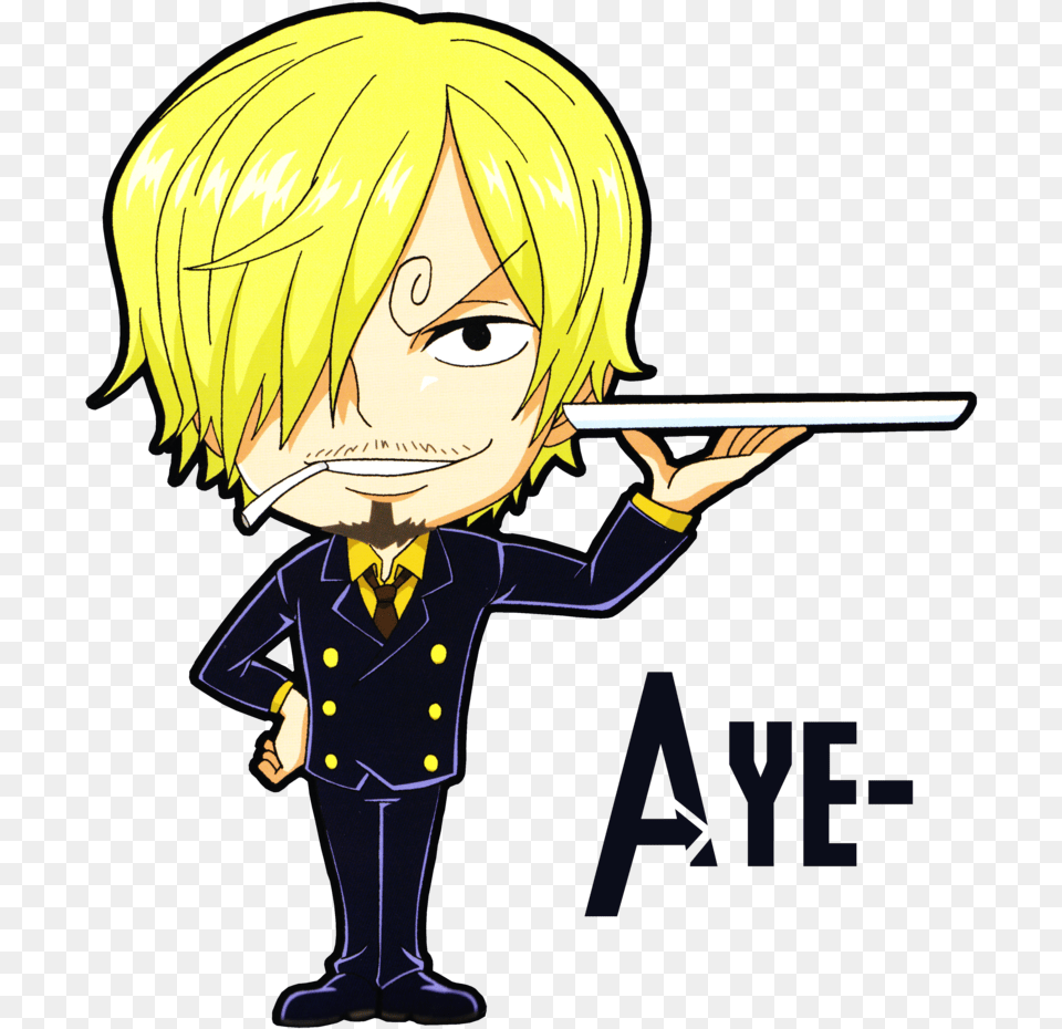 One Piece Sanji Chibi, Book, Comics, Publication, Person Free Transparent Png