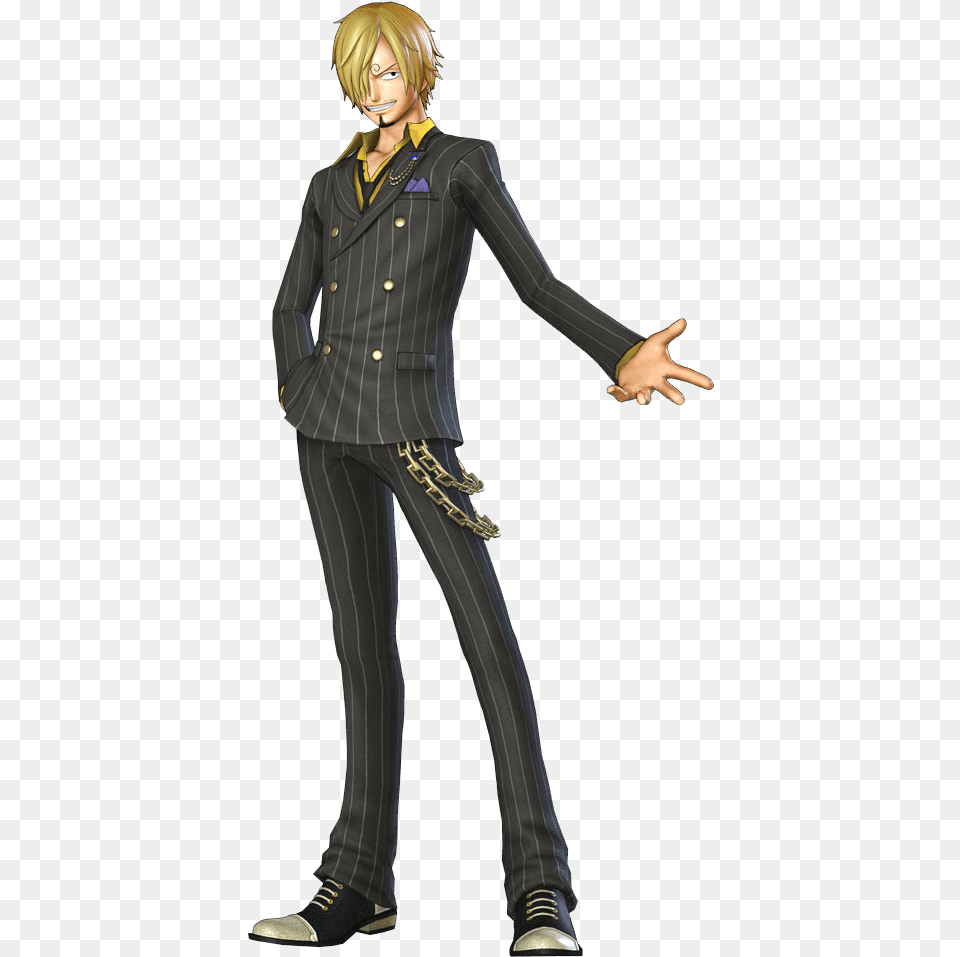 One Piece Sanji Clipart Full Body Anime Characters, Formal Wear, Suit, Clothing, Book Free Png