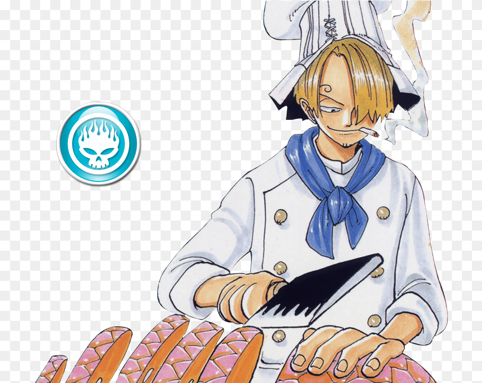 One Piece Sanji Cuisine Download, Book, Comics, Publication, Adult Png