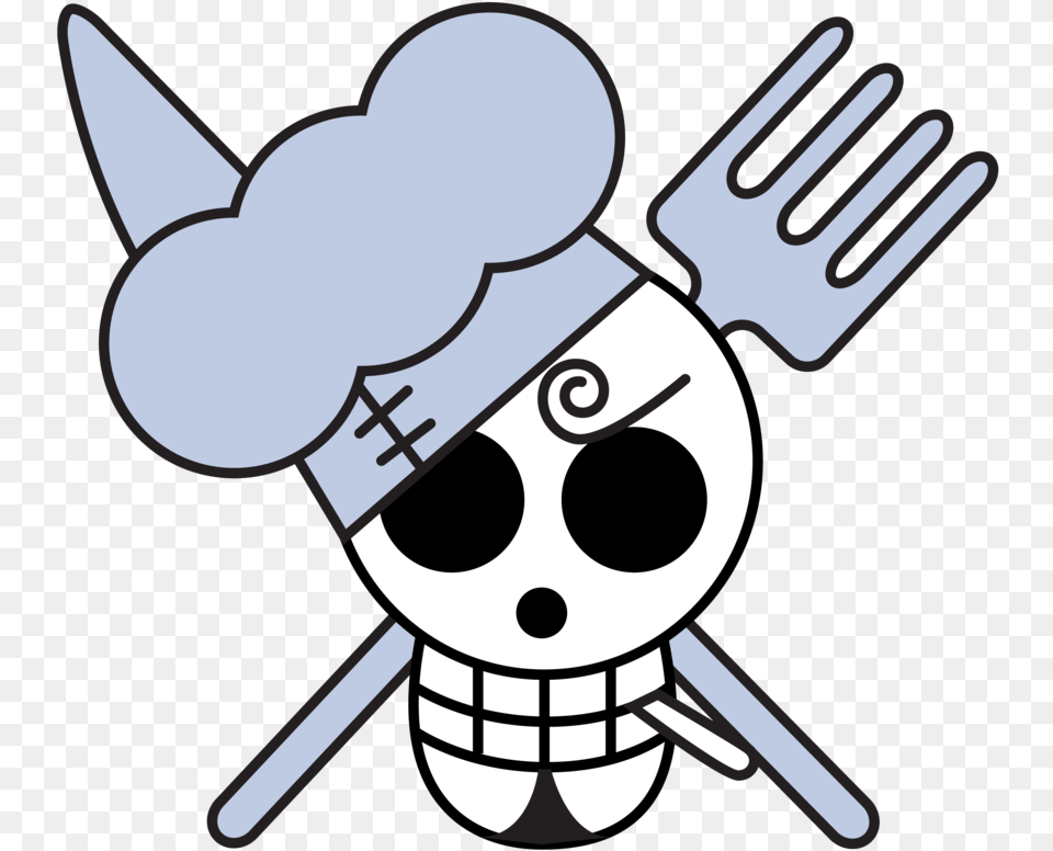 One Piece Sanji Skull, Cutlery, Fork Png Image