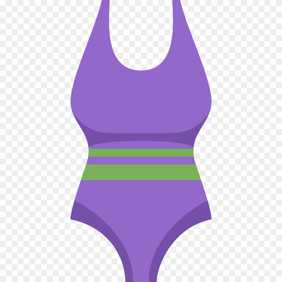 One Piece Swimsuit Emoji Clipart, Clothing, Swimwear, Tank Top Png Image