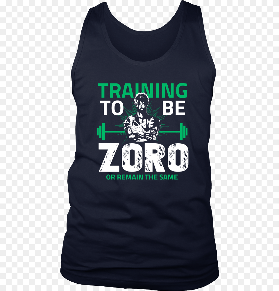 One Piece Training To Be Zoro Or Remain The Same Shirt Active Tank, Clothing, T-shirt, Tank Top, Baby Png