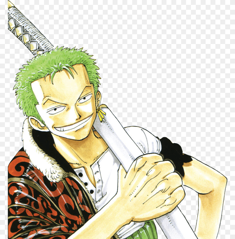 One Piece Transparent Manga Zoro, Book, Comics, Publication, Adult Png