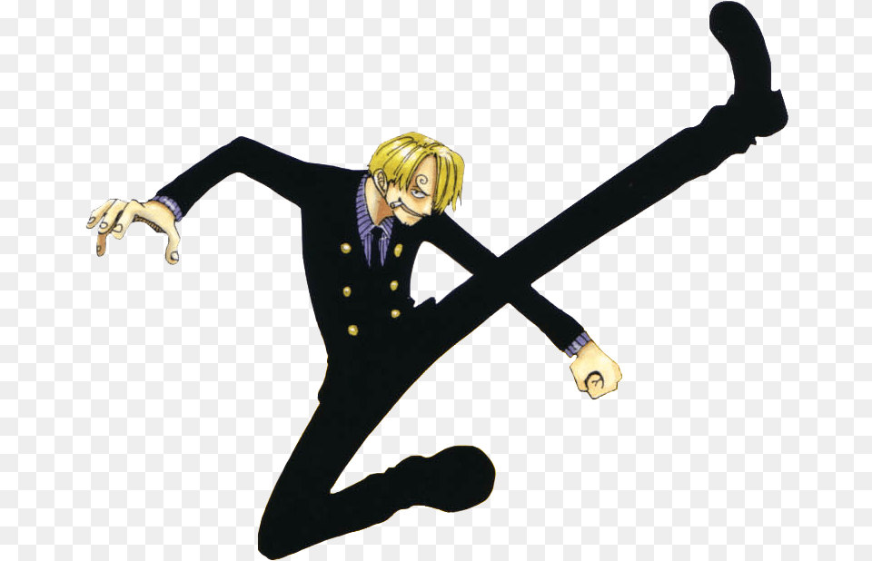 One Piece Transparent One Piece Sanji Pre Timeskip, Book, Comics, Publication, Person Png