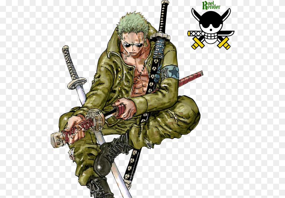 One Piece Zoro Render, Adult, Person, Man, Male Free Transparent Png
