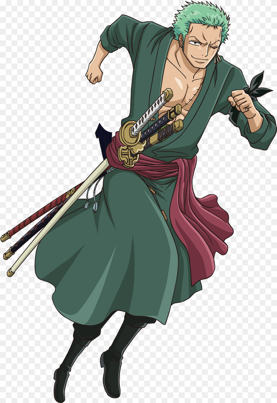 One Piece Zoro Run Download Zoro One Piece, Adult, Person, Woman, Female Png