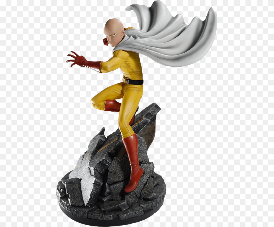 One Punch Man 14 Scale Statue One Punch Man Saitama Statue, Figurine, Adult, Female, Person Free Transparent Png