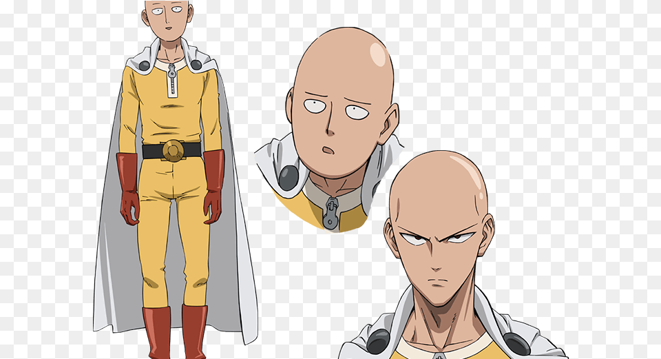 One Punch Man Characters Saitama Download One Punch Man Character Design, Publication, Book, Comics, Person Free Png