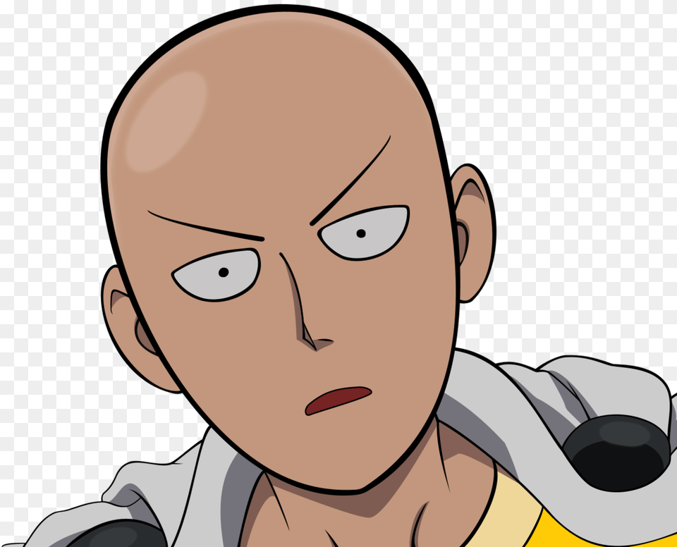 One Punch Man Face One Punch Man Emote, Baby, Person, Head Free Png Download