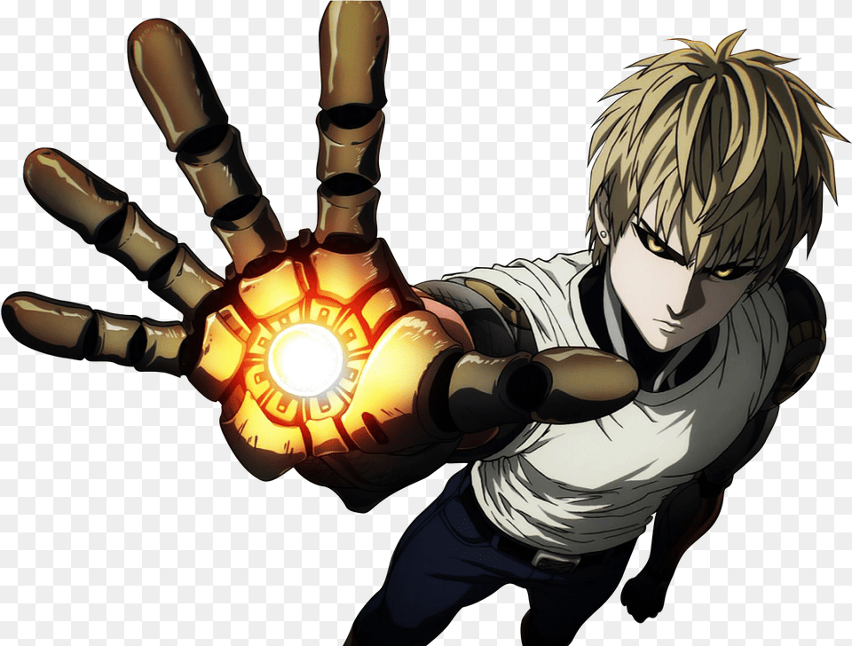 One Punch Man Genos Genos One Punch Man, Publication, Book, Comics, Person Free Png