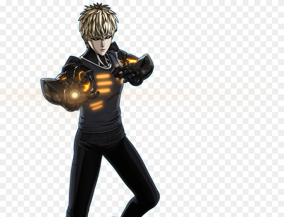 One Punch Man Nobody Knows Genos, Publication, Book, Comics, Person Free Png Download