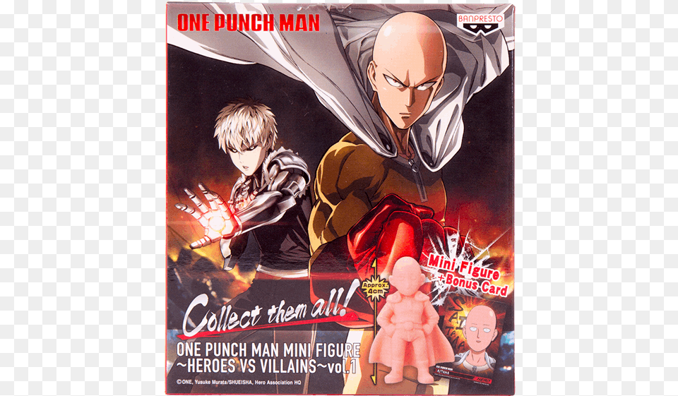 One Punch Man One Punch Man And Genos, Comics, Publication, Book, Person Free Png