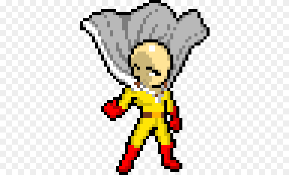 One Punch Man One Punch Man Pixel Art, Adult, Male, Person, Toy Png