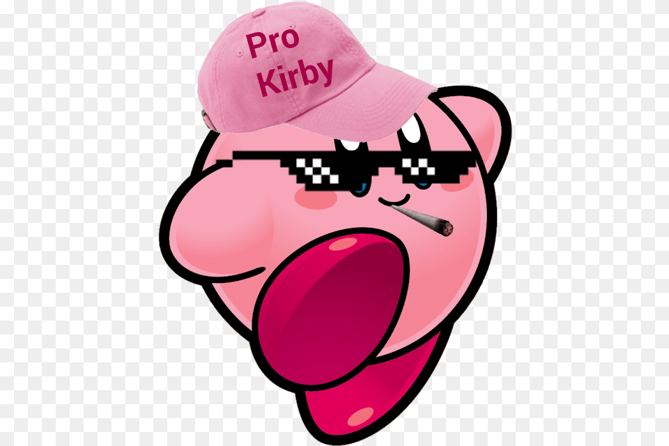 One Punched A Fusion Of Slenderman Weegee Goko Kirby Nintendo Art, Clothing, Hat, Cap, Baby Png