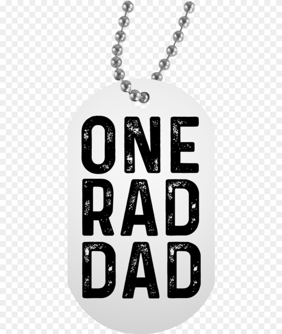 One Rad Dad White Dog Tagclass Locket, Accessories, Jewelry, Necklace, Pendant Png Image