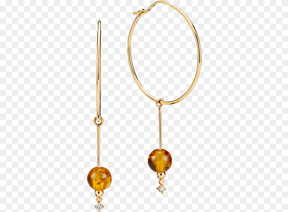 One Rhythm Earrings By Maysoun Kanaan In Cognac Amber Gemstone, Accessories, Earring, Jewelry, Necklace Free Png Download