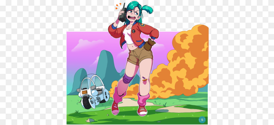 One Sassy Ass Bulma Looks Like Her Capsule Corp Dragon Ball Z, Person, Book, Comics, Publication Free Transparent Png