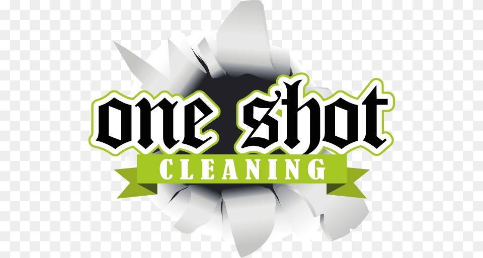 One Shot Cleaning, Sticker, Art, Graphics, Logo Free Png Download