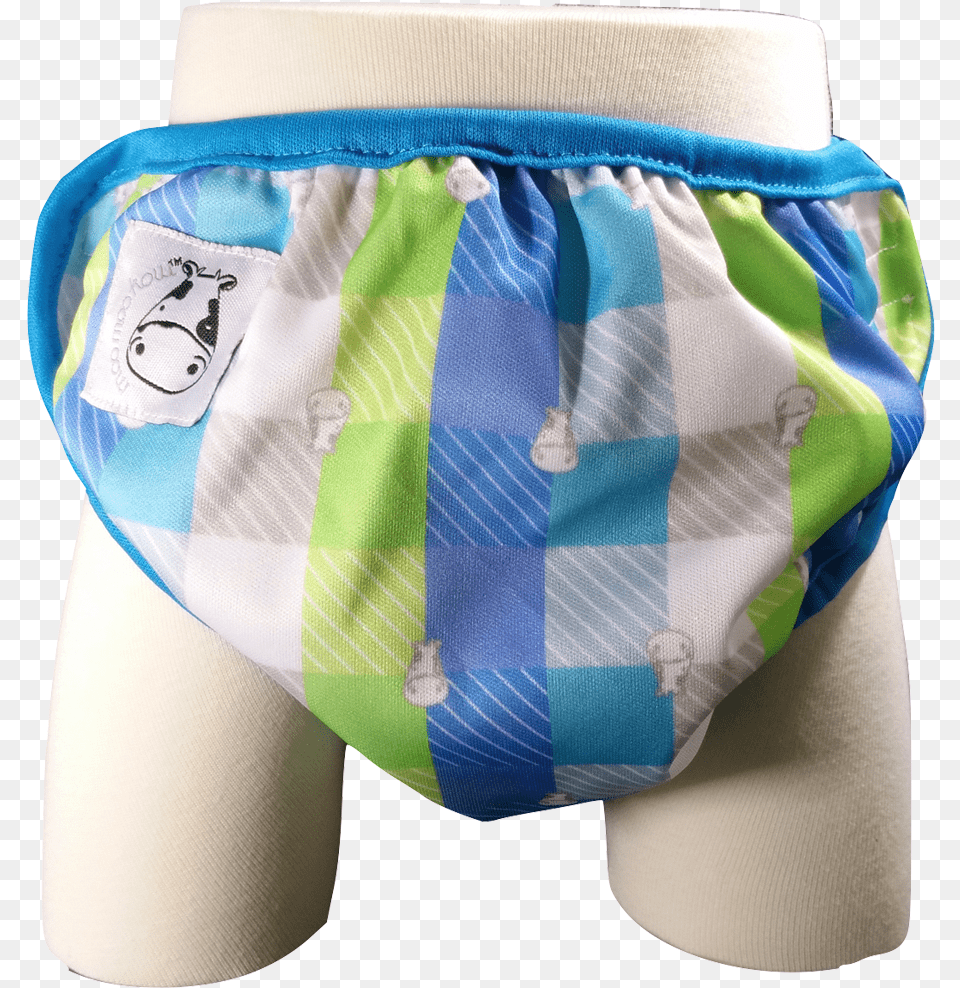 One Size Swim Diaper Checkers With Blue Border Briefs, Accessories, Formal Wear, Tie Png Image
