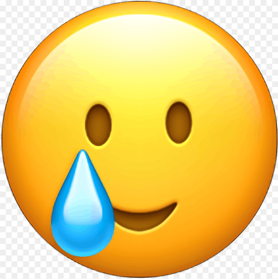 One Smiling Tear Emoji, Sphere, Astronomy, Moon, Nature Free Png Download
