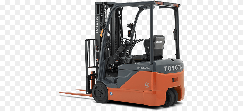 One Solution Toyota 3 Wheel Electric Forklift, Machine, Device, Grass, Lawn Png