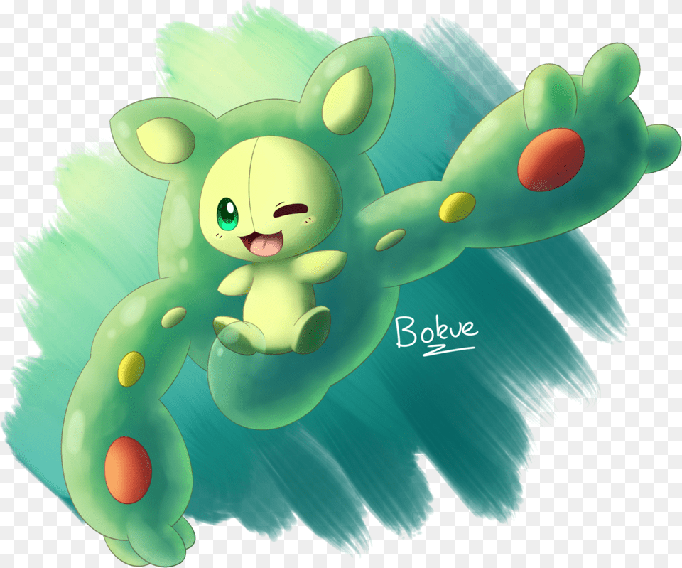 One Squishy Boi Coming Right Up Reuniclus Is A Good Cartoon, Green, Art, Graphics, Plush Free Png