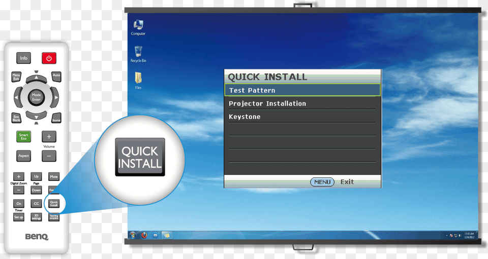 One Touch Access To Install Functions, Monitor, Computer Hardware, Electronics, Hardware Png Image