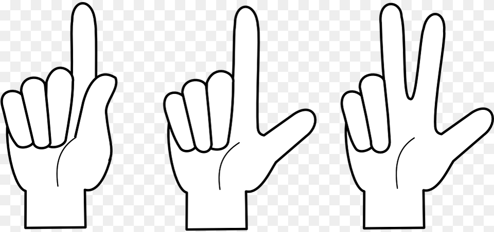 One Two Three Finger, Clothing, Glove, Body Part, Hand Free Png