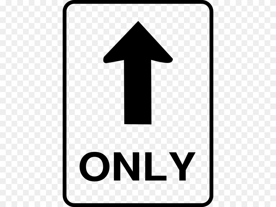 One Way Street Road Sign, Symbol, Mailbox, Road Sign, Cross Free Png Download