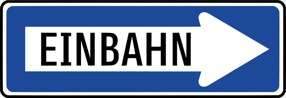 One Way Street Sign In Austria Clipart, Symbol, Road Sign Png Image