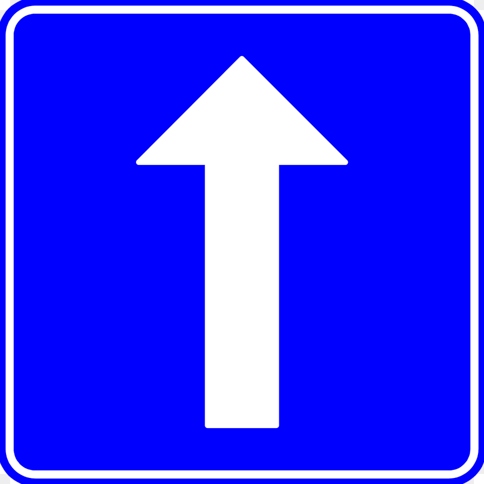 One Way Street Sign In Belgium Clipart, Symbol, Road Sign Png