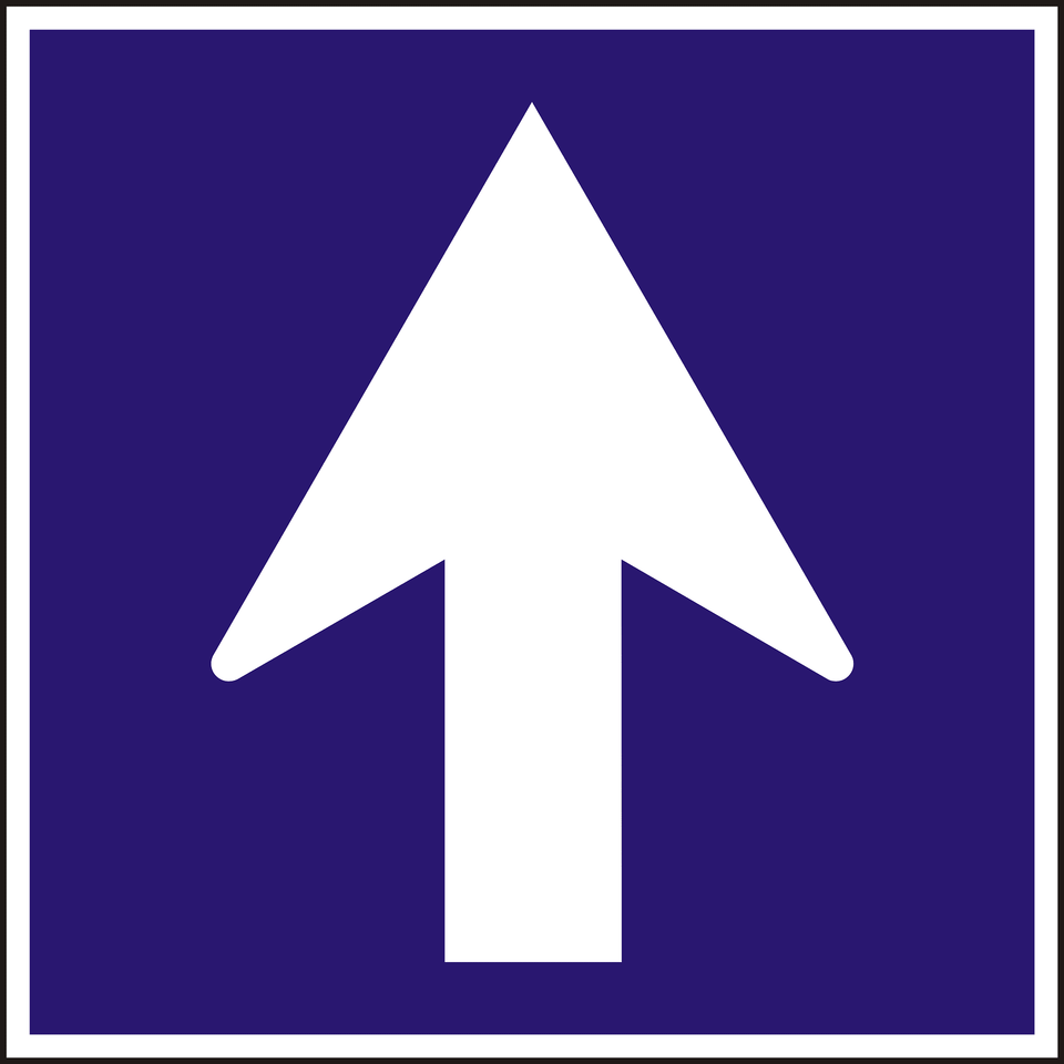 One Way Street Sign In Hungary Clipart, Symbol, Road Sign Png