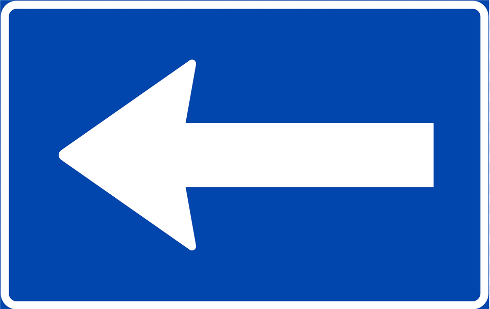One Way Street Sign In Norway Clipart, Symbol, Road Sign, Weapon Free Png