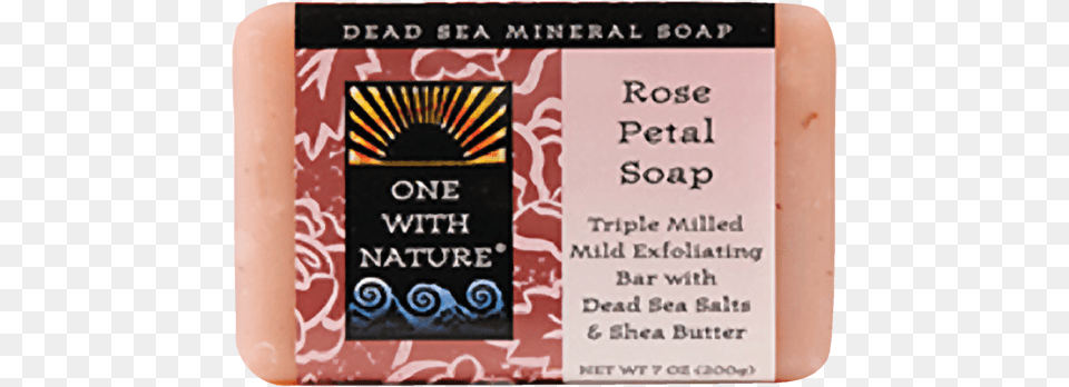 One With Nature Dead Sea Salt Soap 200 G, Text, Blackboard Free Transparent Png