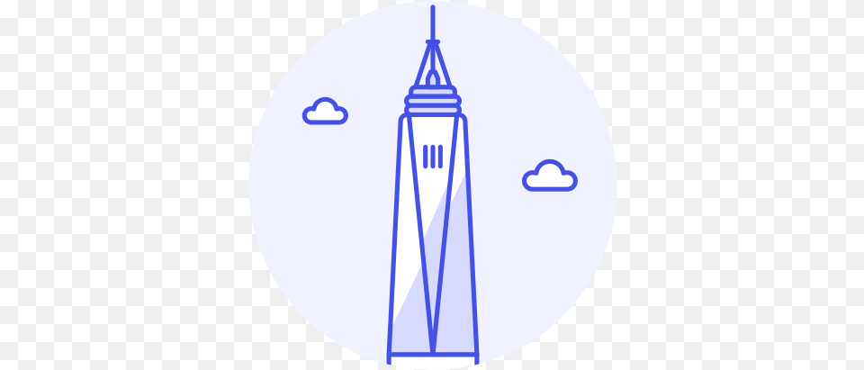 One World Trade Center Icon Of Stream Line Ux Vertical, Architecture, Building, Spire, Tower Png Image