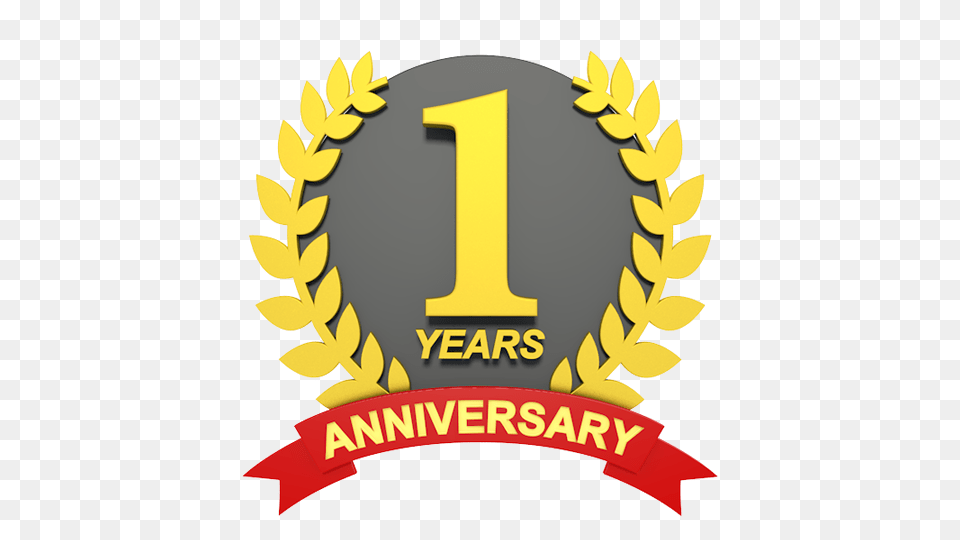 One Year Anniversary Transparent One Year Anniversary, Logo, Symbol, Emblem, Dynamite Free Png Download