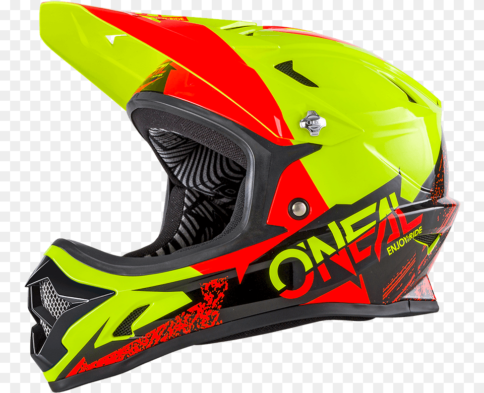 Oneal Backflip Helmet Bout Blackneon Full Face Helmet Bmx, Crash Helmet, Clothing, Hardhat Png Image