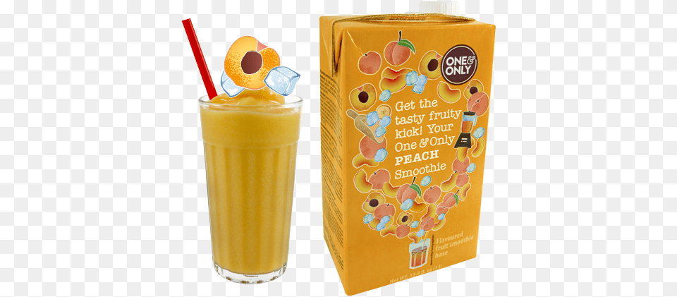 Oneamponly Peach Smoothie Smoothie Classique 39pche39 1l One And Only, Beverage, Juice, Orange Juice Free Transparent Png
