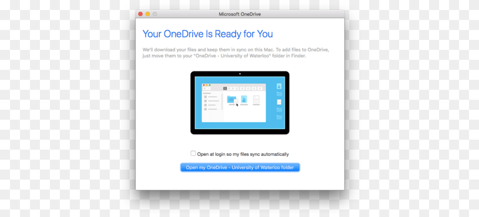 Onedrive Is Ready For You Success Screen Computer Icon, File, Electronics, Webpage, Computer Hardware Png