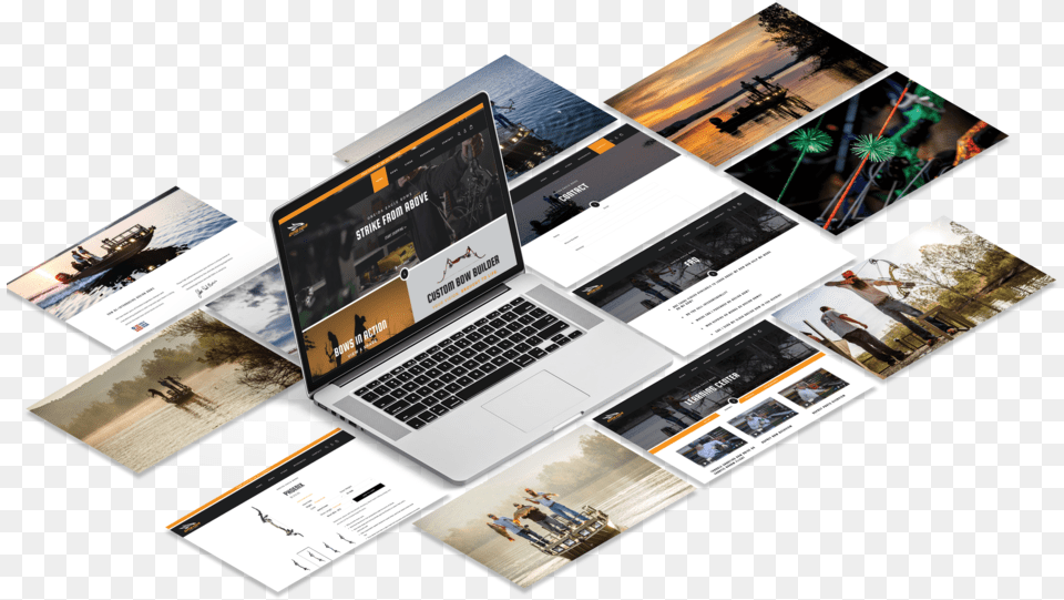 Oneida Eagle Bows Hook Creative Website Mockup Design, Advertisement, Pc, Laptop, Hardware Png Image