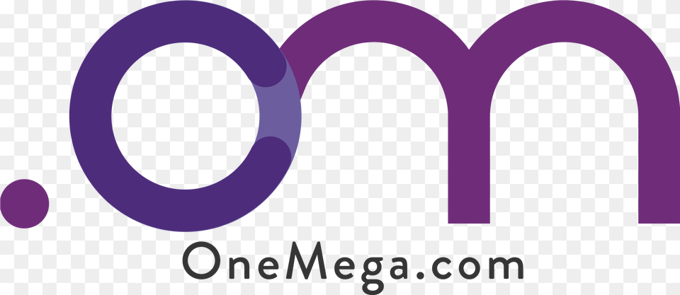 Onemega Logo One Mega Magazine Logo, Purple Free Transparent Png
