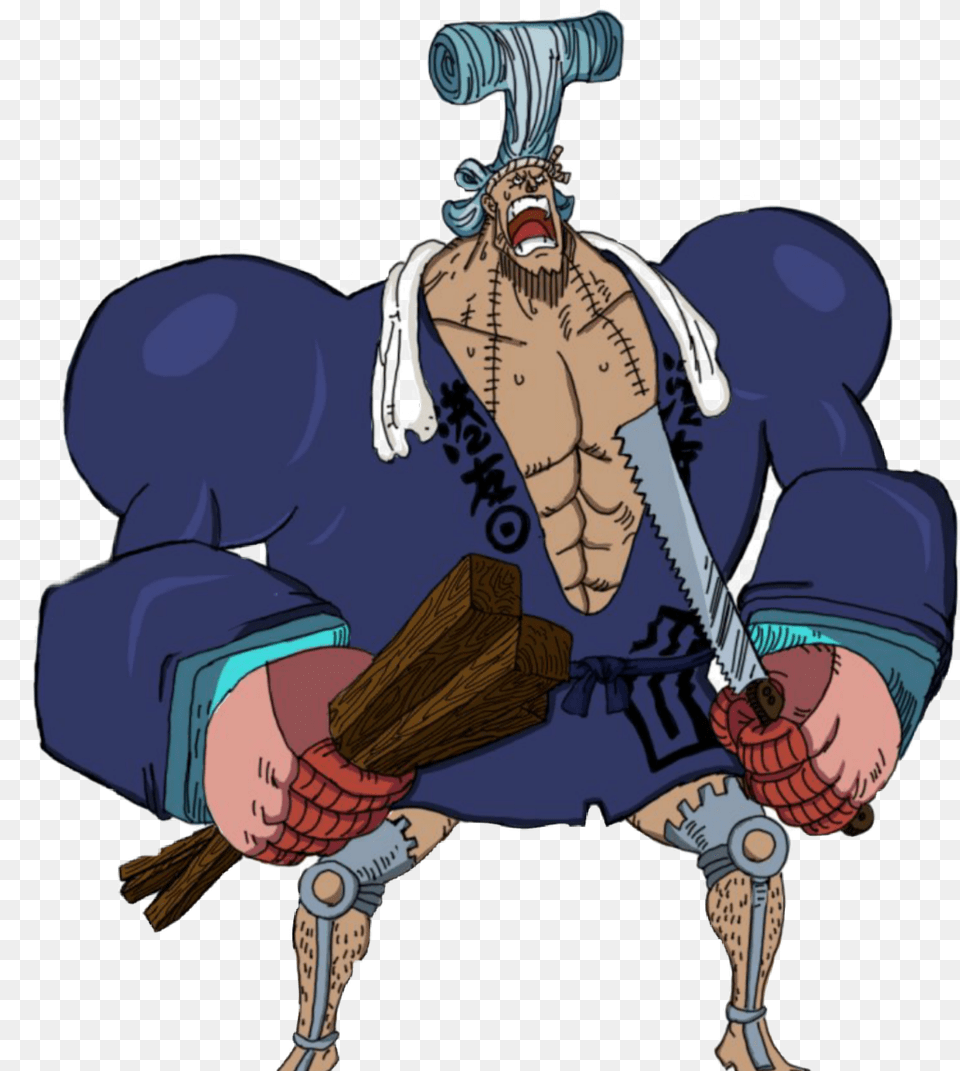 Onepiece Franky Anime Logo Facebook Youtuber Twtter Cartoon, Person, Book, Comics, Publication Png Image