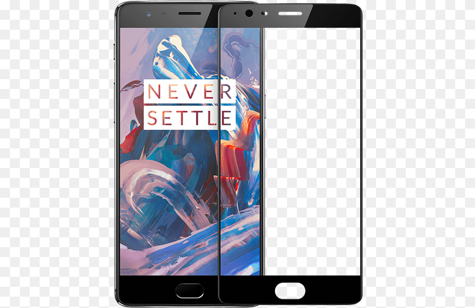 Oneplus 3 Curved Tgsp Black Front Oneplus 3t 3d Tempered Glass, Electronics, Mobile Phone, Phone, Computer Free Png