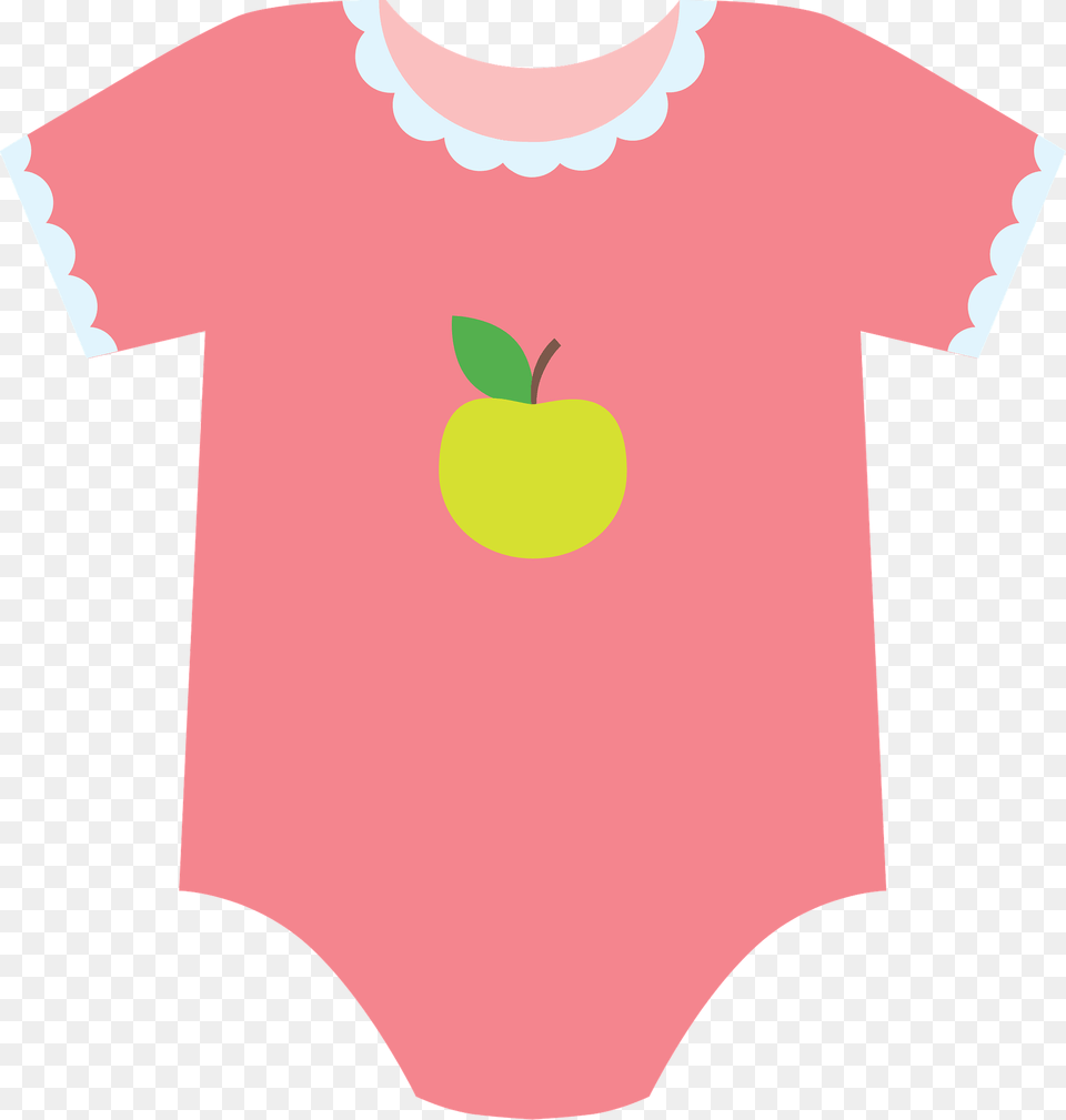 Onesie Clipart, Apple, Food, Fruit, Plant Png