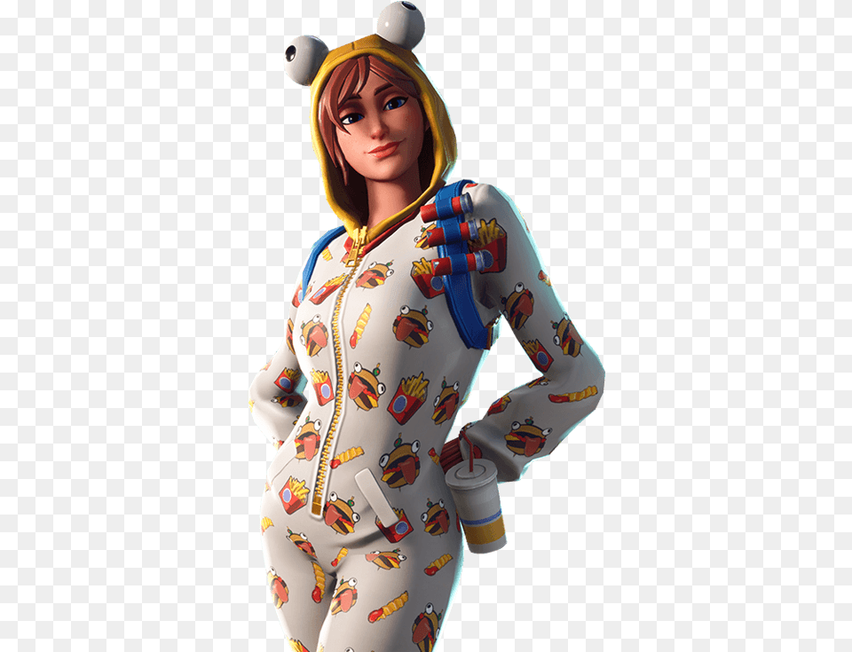 Onesie Fortnite, Adult, Female, Person, Woman Png Image